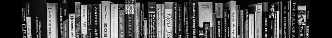 Spines of books faculty publications