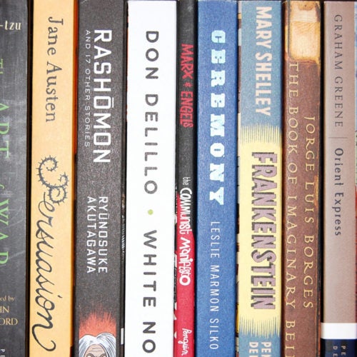 spines of novels