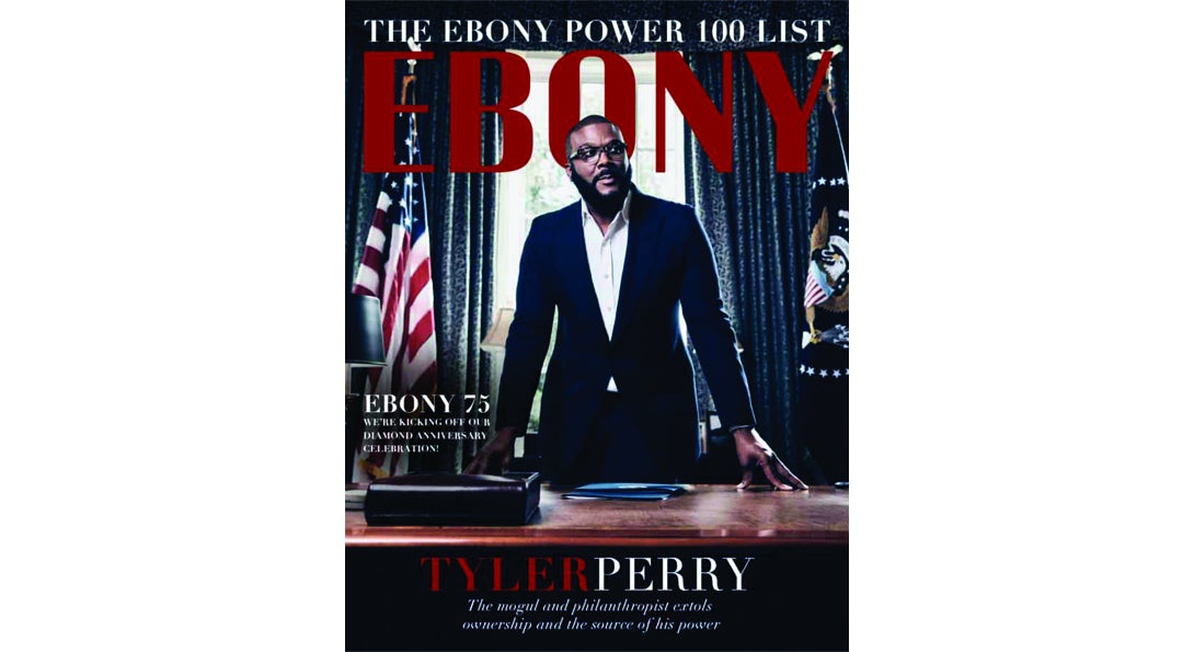 Ebony magazine cover featuring Tyler Perry