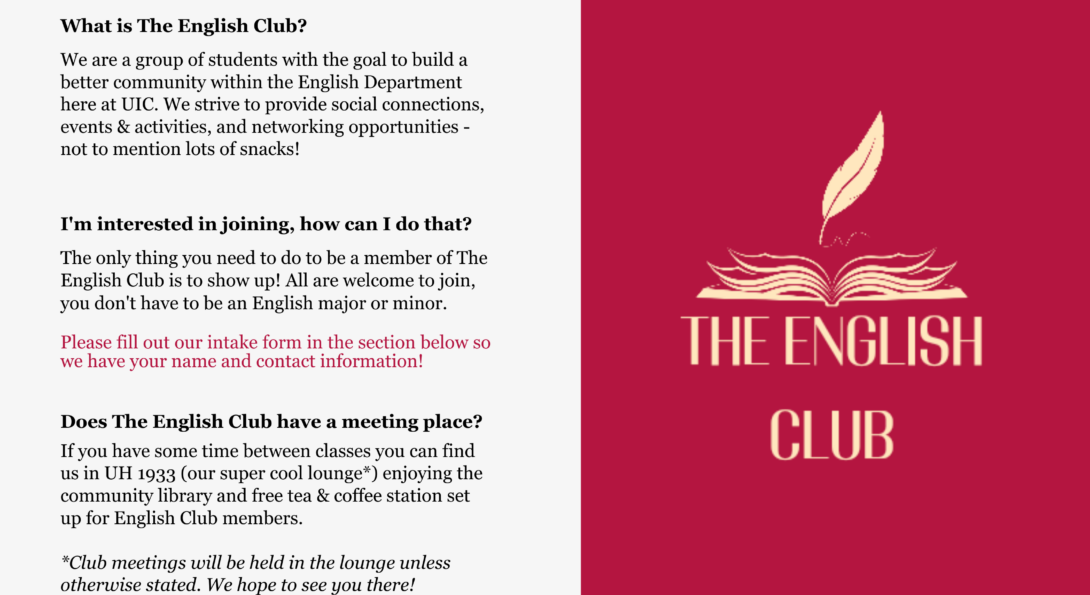 English Club info